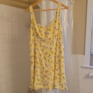 Old Navy Yellow Floral Dress